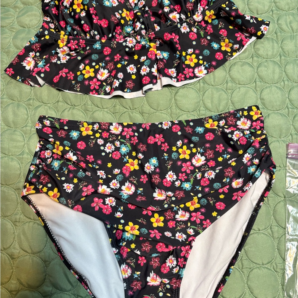 Floral Two-Piece Swimsuit